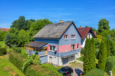 Rodinný dům s garáží a zahrádkou v Lanškrouně . CP 580 m2.